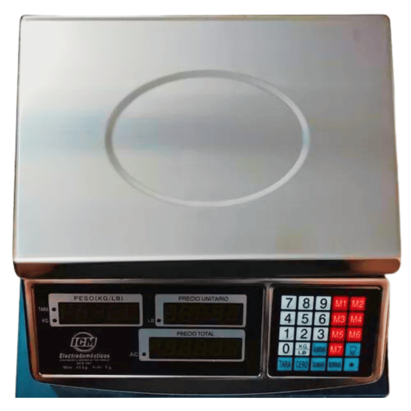 GRAMERA DIGITAL 40 KILOS ICM EN ACERO INOXIDABLE 2